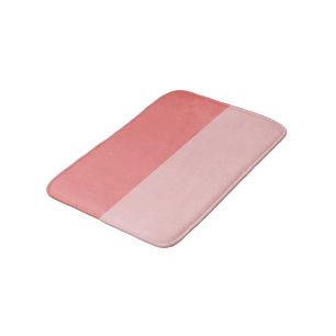 Light Coral and Baby Pink Bath Mat