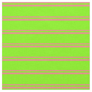 Light Coral and Green Coloured Lines Fabric