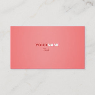 Light Coral Business Card