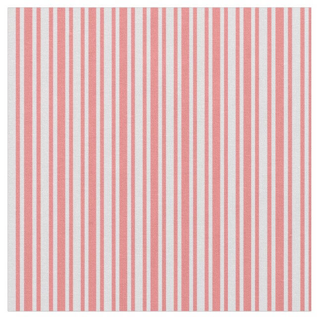 Light Coral & Lavender Coloured Pattern Fabric (Close Up)