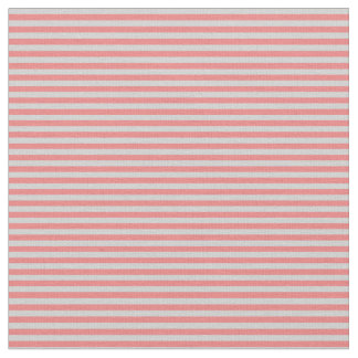 Light Coral & Light Grey Pattern of Stripes Fabric