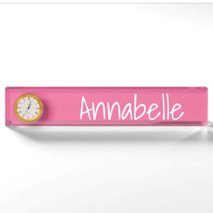 Light Coral Nameplate