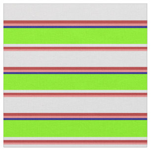 Light Coral, Red, Lavender, Green & Blue Coloured Fabric