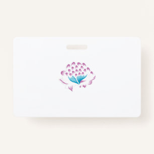 Light Cornflower Blue, Sky Megenta, Girly Badge