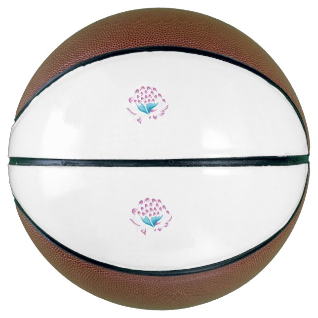 Light Cornflower Blue, Sky Megenta, Girly Basketball (Front)