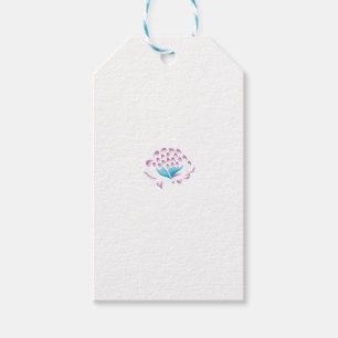 Light Cornflower Blue, Sky Megenta, Girly Gift Tags