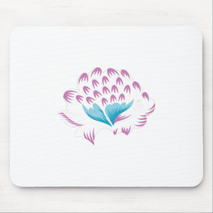 Light Cornflower Blue, Sky Megenta, Girly Mouse Pad