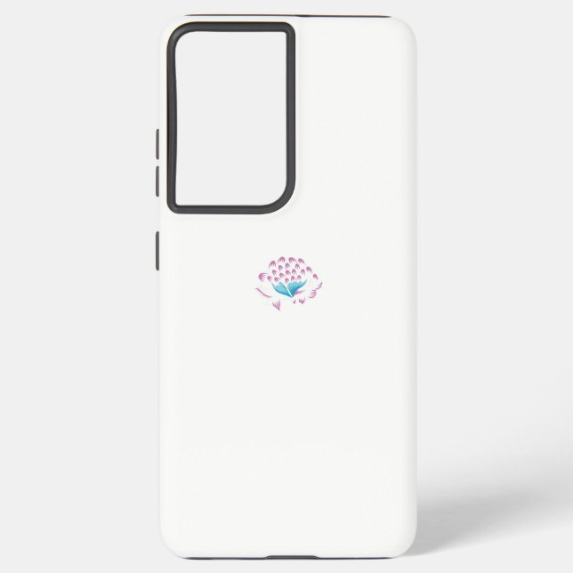 Light Cornflower Blue, Sky Megenta, Girly Samsung Galaxy S21 Ultra Case (Back)