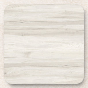 Light cream colour wood coaster