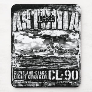 Light cruiser Astoria Mouse Pad