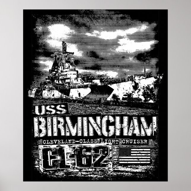 Light cruiser Birmingham Poster (Front)