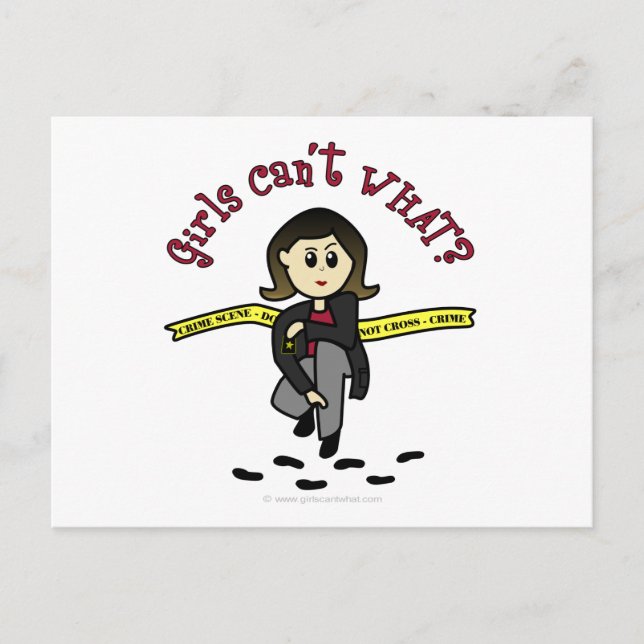Light CSI Girl Postcard (Front)