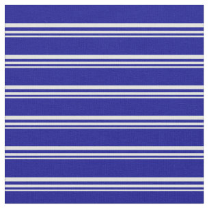 Light Cyan and Dark Blue Stripes Pattern Fabric