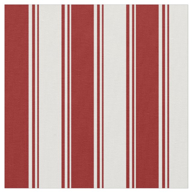 Light Cyan and Dark Red Striped/Lined Pattern Fabric (Close Up)