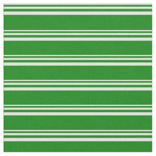 Light Cyan and Green Stripes Fabric