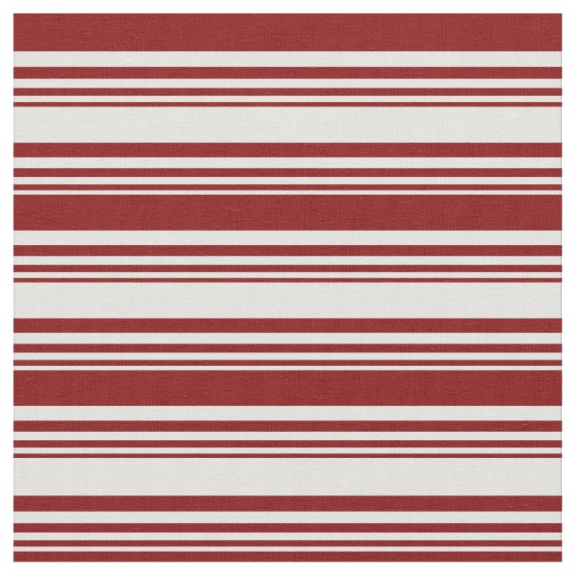 Light Cyan and Maroon Coloured Lines Pattern Fabric (Close Up)