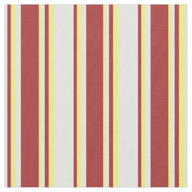 Light Cyan, Brown, and Yellow Pattern Fabric (Close Up)