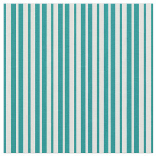 Light Cyan & Dark Cyan Pattern of Stripes Fabric