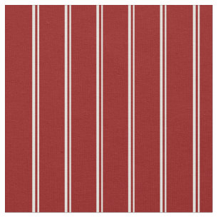 Light Cyan & Dark Red Striped Pattern Fabric