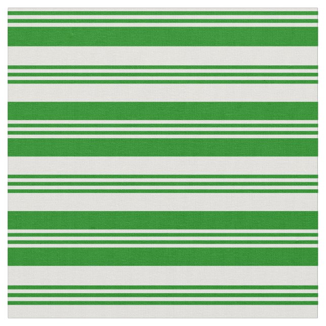 Light Cyan & Green Coloured Pattern of Stripes Fabric (Close Up)