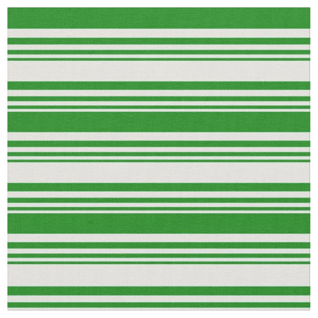 Light Cyan & Green Coloured Stripes Pattern Fabric (Close Up)