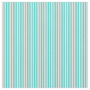 Light Cyan & Turquoise Stripes Pattern Fabric