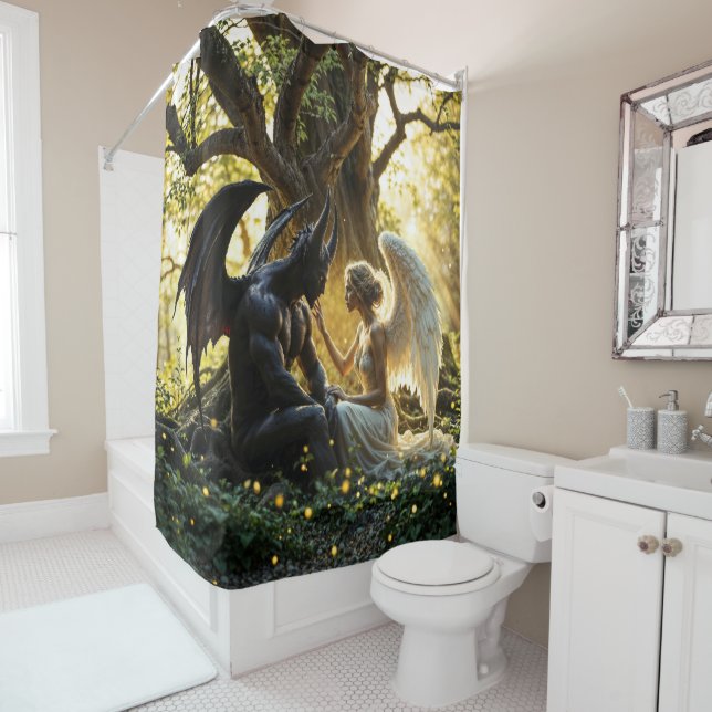Light dark angel demon forbidden love art (In Situ)