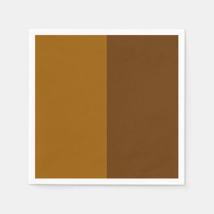 Light Dark Brown Part Half Sides Design Napkin