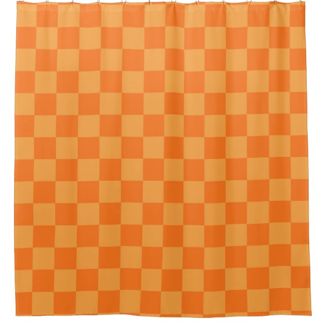 Light Dark Orange Chequered Design  (Front)