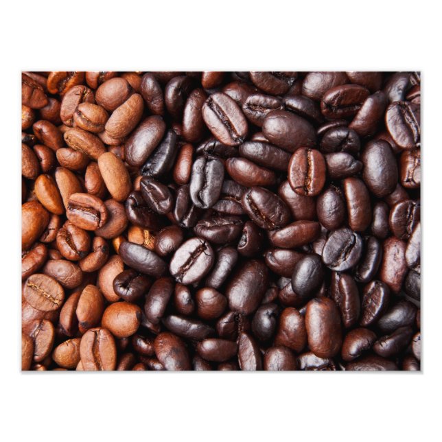 Light & Dark Roast Coffee Beans - Customized Blank Photo Print (Front)