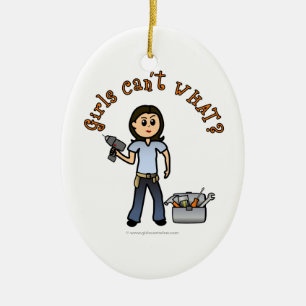 Light Do-It-Yourself Diva Ceramic Ornament