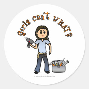 Light Do-It-Yourself Diva Classic Round Sticker