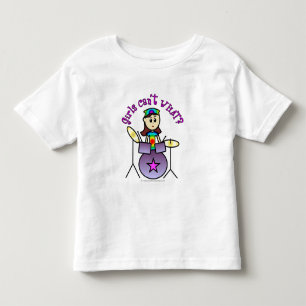 Light Drummer Girl Toddler T-shirt