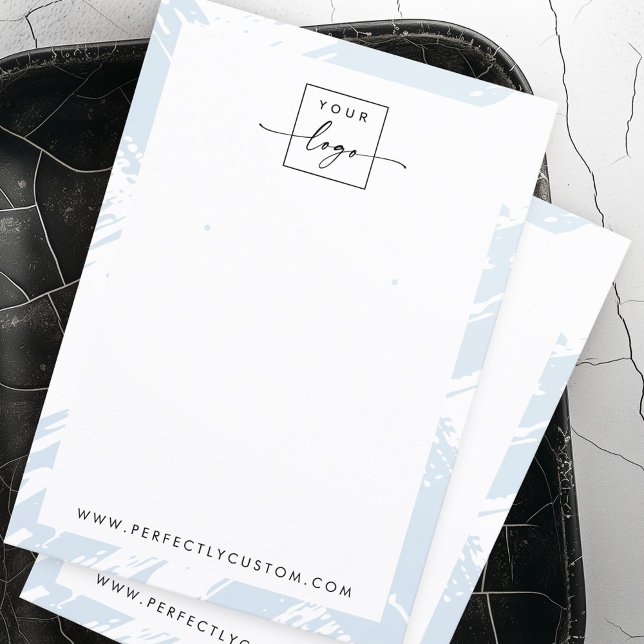 Light dusty blue brushstrokes earring display card (Light dusty blue brushstrokes earring display card)