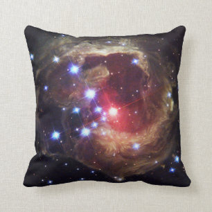 Light Echoes From Red Supergiant Star V838 Monocer Throw Pillow