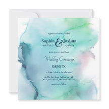 Light Elegant Watercolor Abstract Wedding
