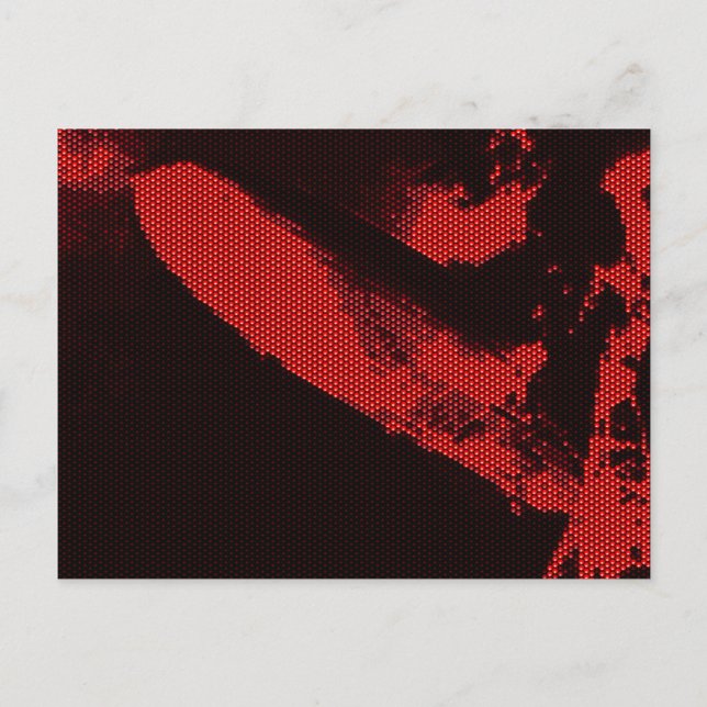 Light Emitting Diode Zeppelin Postcard (Front)