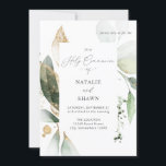 Light Eucalyptus Glow Gold Communion 2 Name Invitation<br><div class="desc">Send your guests a beautiful wedding invitation with your beautiful Light Eucalyptus Glow Gold First Communion Invitation.  Has space for 2 names.</div>