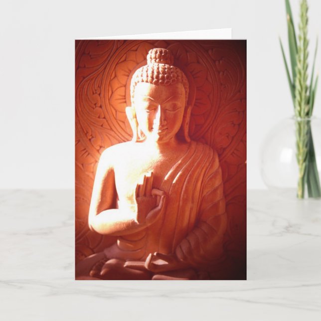 Light falling on Buddha Card (Front)