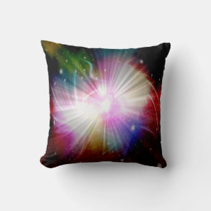 Light fantasy abstract art throw pillow