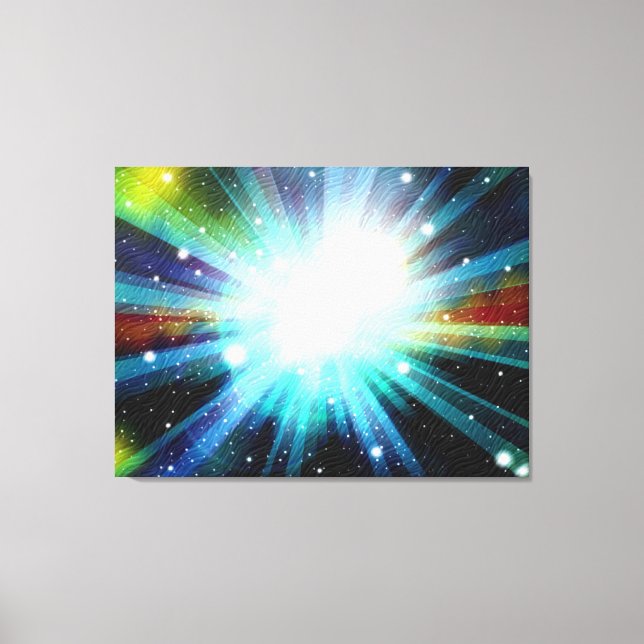 Light Fantasy Galaxy Art Design Abstract Canvas Print (Front)