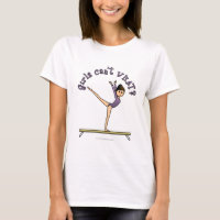 Light Female Gymnast on Balance Beam