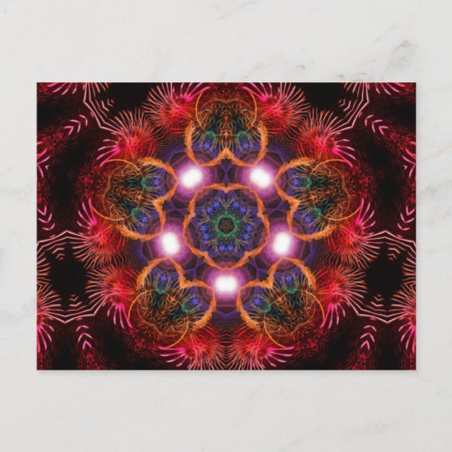 Light Five Fractal Arts Postcard (Front)