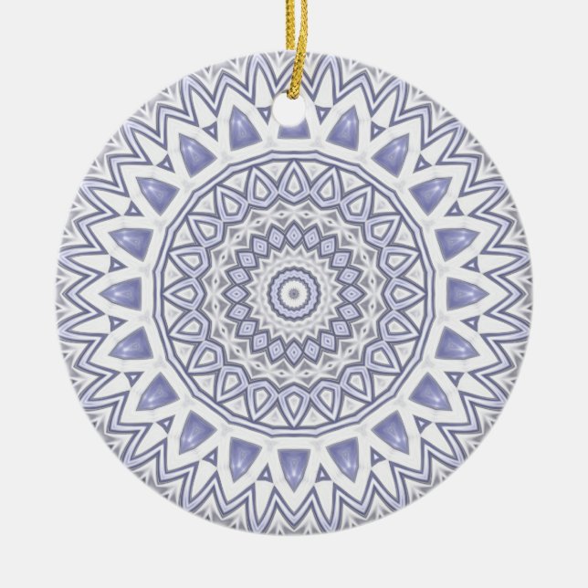 Light Flake Mandala Ornament (Front)