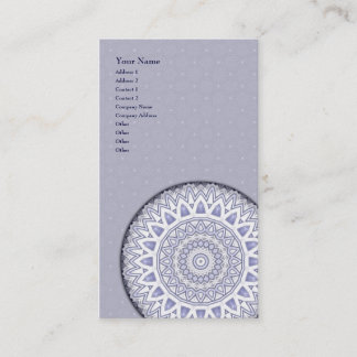 Light Flake Mandala • Vertical Business Card