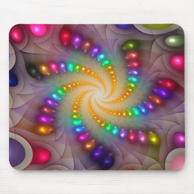 Light Flame Abstract 288a' Mouse Pad (Front)