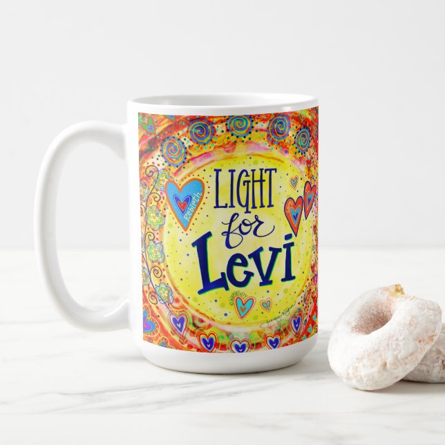 Light for Levi! “Inspirivity”  Coffee Mug (With Donut)
