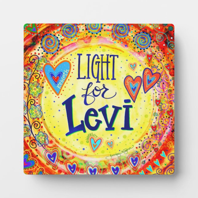 Light for Levi “Inspirivity” Plaque (Front)
