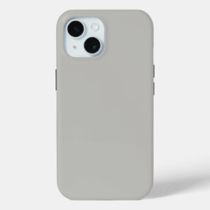 Light French Grey Solid Colour iPhone 15 Case