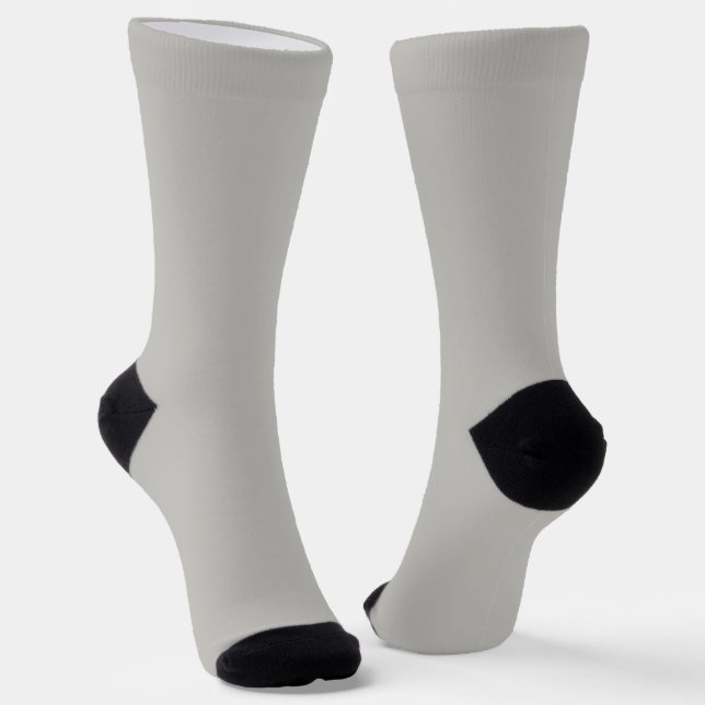 Light French Grey Solid Colour Socks (Angled)